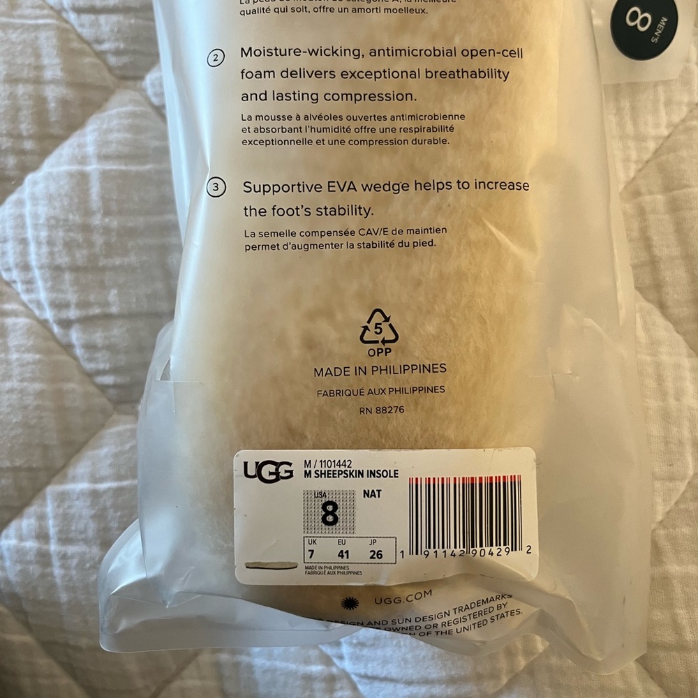 UGG Men’s Sheepskin Insole 8